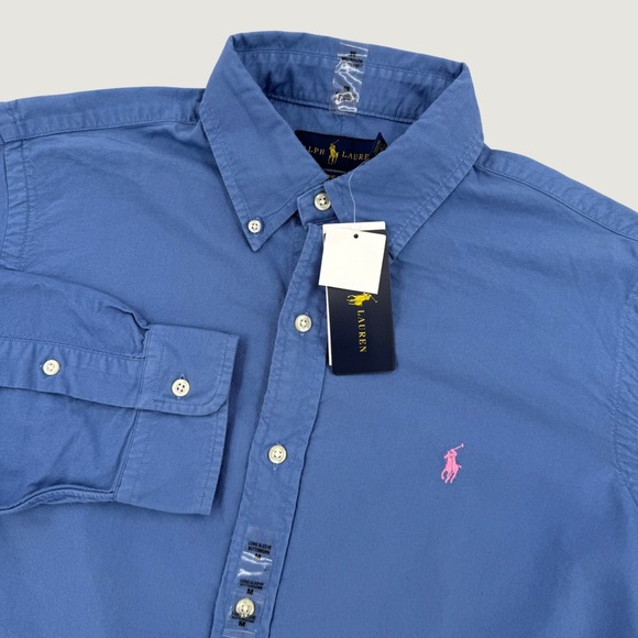 Ralph Lauren Other - Ralph Lauren Mens Mens Classic Fit Oxford Button Down Shirt Blue Pink Pony NEW
